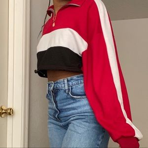 ColorBlock Oversized sweatshirt ❤️🖤